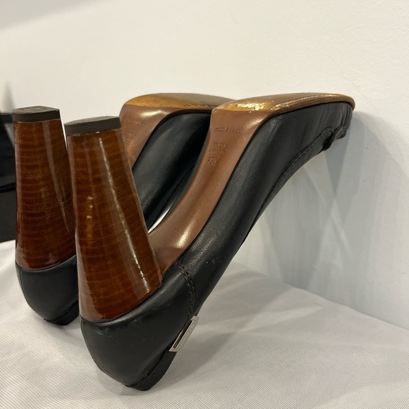 Authentic Vintage Dolce & Gabbana Black Leather Loafer Block Heels - Picture 9 of 12